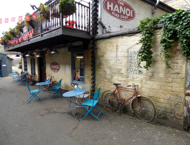 Hanoi bike shop restaurant, West End Glasgow