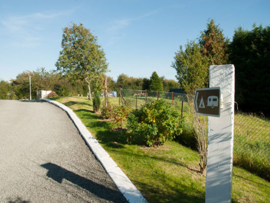 driveway to camping area